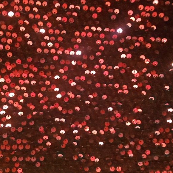 Red Sequin Party Dress 20W - Picture 3 of 5